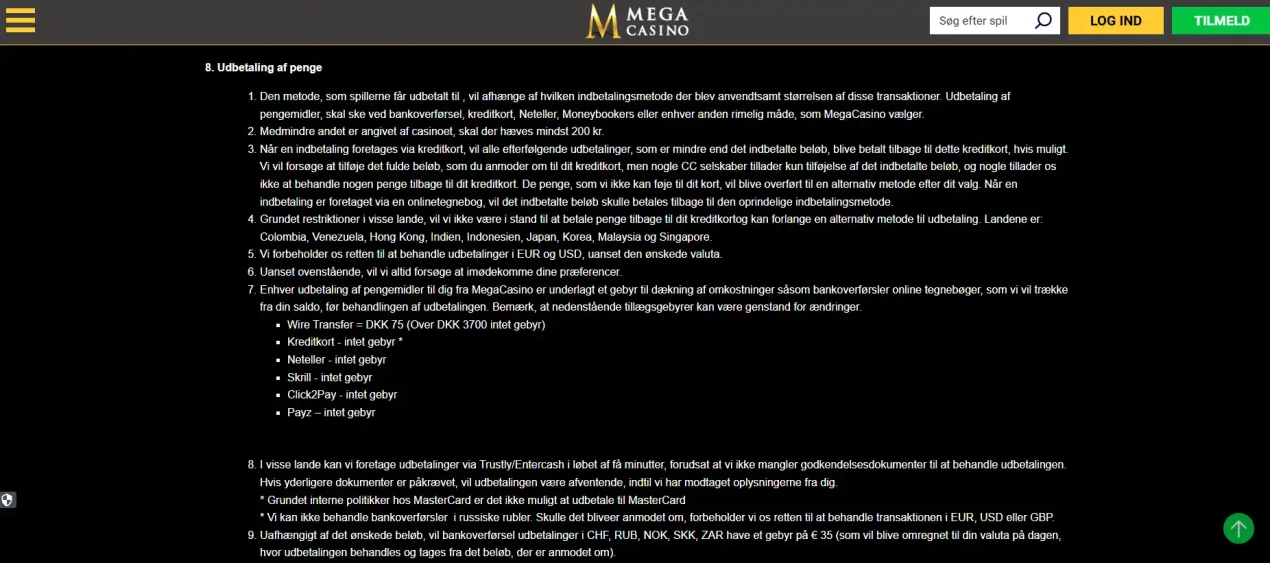 Illustration af et trinvis udbetalingsflow hos et online casino